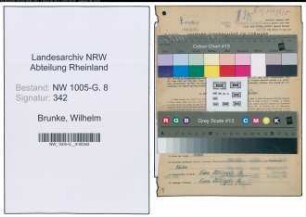Entnazifizierung Wilhelm Brunke , geb. 16.04.1903 (Techniker)