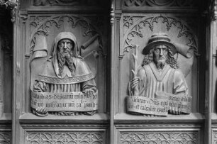 Gestühl, Relief, Malachias, Micha, Abdias