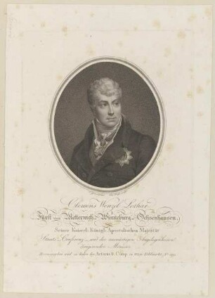 Bildnis des Clemens Wenzel Lothar