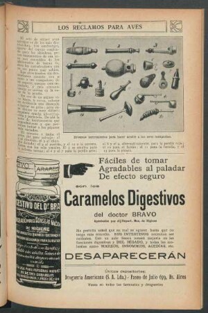 Los reclamos para aves