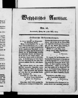 Westphälisches Amtsblatt