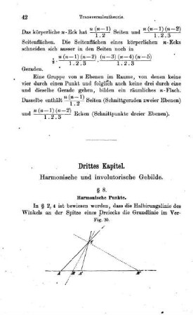 Drittes Kapitel. Harmonische und involutorische Gebilde.
