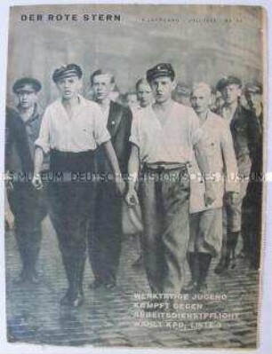 Proletarische Wochenzeitschrift "Der Rote Stern" u.a. zum Wahlkampf der KPD und zum Generalstreik in Belgien