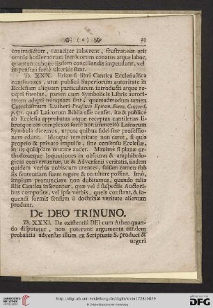 De deo trinuno