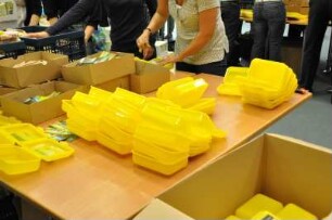 Packen der Brotboxen