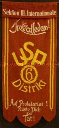 Banner der USPD, Nachbildung