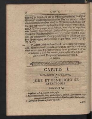 Capitis I. Membrum posterius.