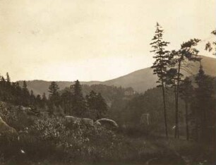 Zittauer Gebirge. Blick vom Ameisenberg zum Oybin (514 m)