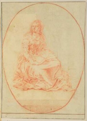 Sitzende Frau mit Buch