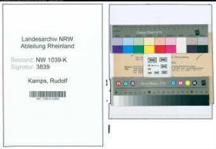 Entnazifizierung Rudolf Kamps , geb. 00.00.0000 (Finanzminister)