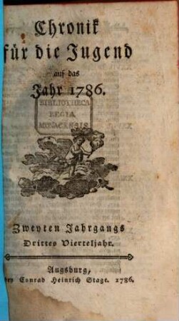 Chronik für die Jugend, 2,3. 1786, Juli - Sept.