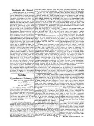 Feuilleton. Hypnotismus u. Erziehung