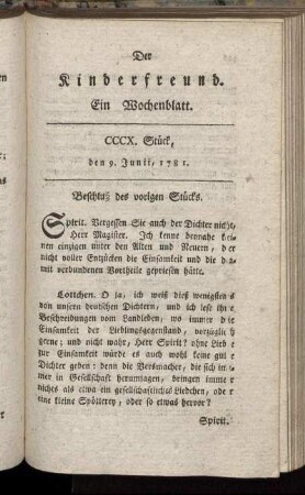 CCCX. Stück, den 9. Junii, 1781
