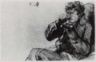 Schnupfender Mann