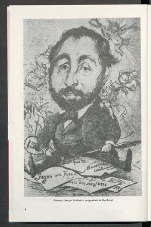 Francisco Asenjo Barbieri - zeitgenössische Karikatur