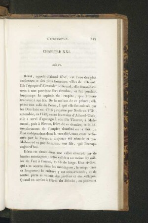 Chapitre XXI. Hérat.