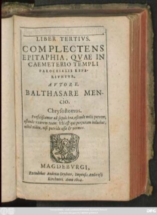 3: Complectens Epitaphia, Quae In Caemeterio Templi Parochialis Reperiuntur