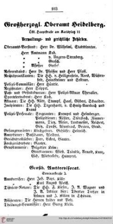 Großherzogliche Behörden