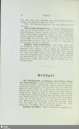 Geflügel