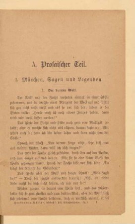 A. Prosaischer Teil