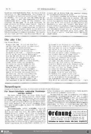 Die alte Uhr
