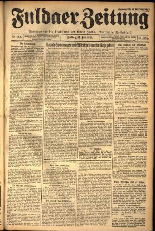 Ausgabe vom Freitag, den 17. Juli 1925.