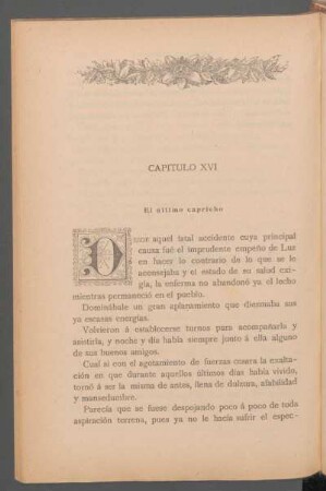 Capítulo XVI - El último capricho