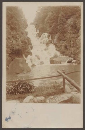 Ansichtskarte Wasserfall am Kreuzberg, Viktoriapark