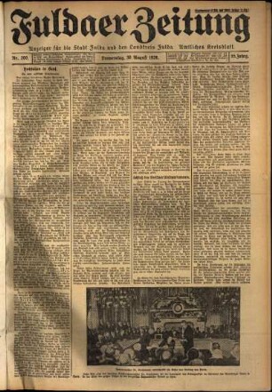 Ausgabe vom Donnerstag, den 30. August 1928.