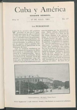Habana pintoresca. - El Prado y Teatro Payret. [Fotografía]