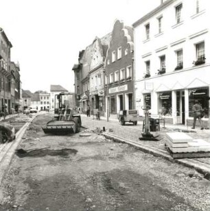 Spremberg, Lange Straße mit Wohnhäusern Nr. 10/8