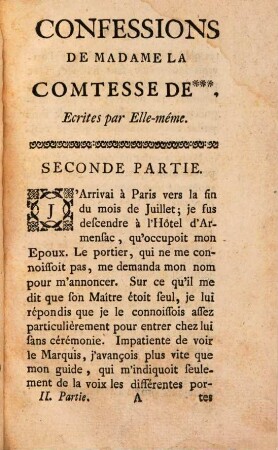 Confessions De Madame La Comtesse De ***, 2