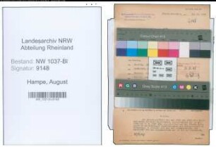 Entnazifizierung August Hampe , geb. 24.02.1909 (Heizer)
