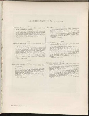Erläuterungen zu Nr. 1315 - 1320:
