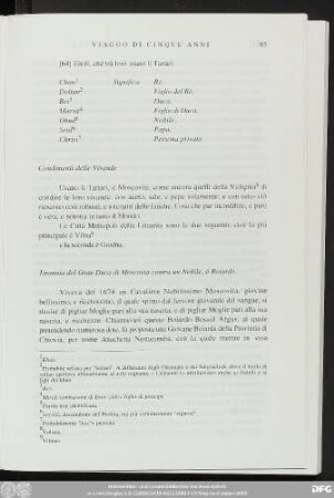 Tirannia del Gran Duca di Moscovia contra un Nobile, ò Boiardo.