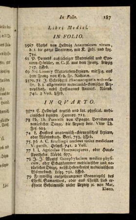187-193, Libri Medici