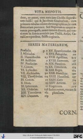 Series Materiarum.