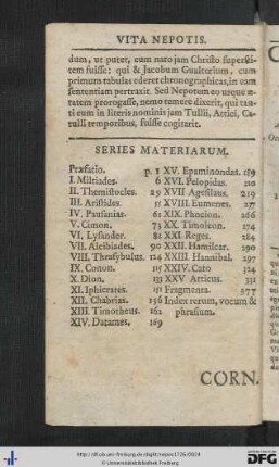 Series Materiarum.