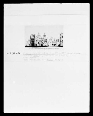 Cluny, Abteikirche Bau II und III