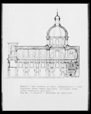 San Isidoro el Real in Madrid: Längsschnitt