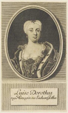 Bildnis der Luise Dorothea, Herzogin zu Sachsen-Gotha