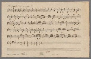 Das Leben ein Traum, guit, A-Dur, Arr - BSB Mus.Schott.Ha 4586-3 : [without title]