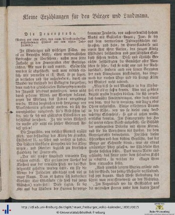 Die Feuerprobe.