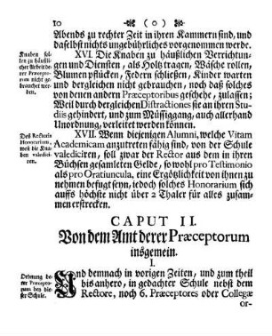 Caput II. Von dem Amt derer Præceptorum insgemein.