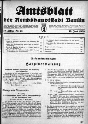 1938,25: Nr. 25, 19. Juni 1938