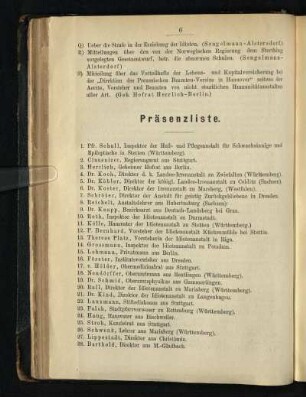 Präsenzliste