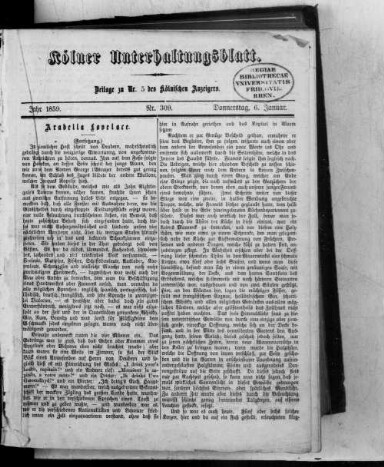 Titelseite einer Zeitung