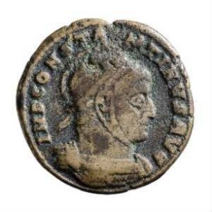 Münze, Follis, Aes 3, 319 n. Chr.