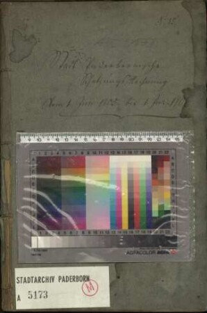 Schatzungsrechnung 1805 - 1806