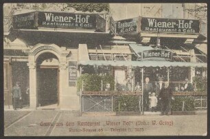 Ansichtskarte Restaurant "Wiener Hof", Wiener Straße 65